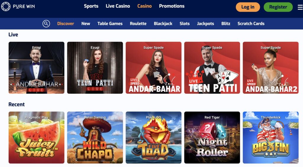 Pure Casino Games